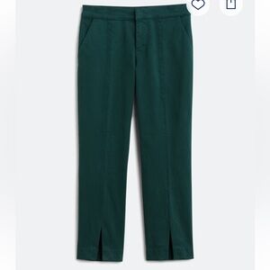 Lila Ryan Jena Slit Front Cropped Straight Leg Trousers